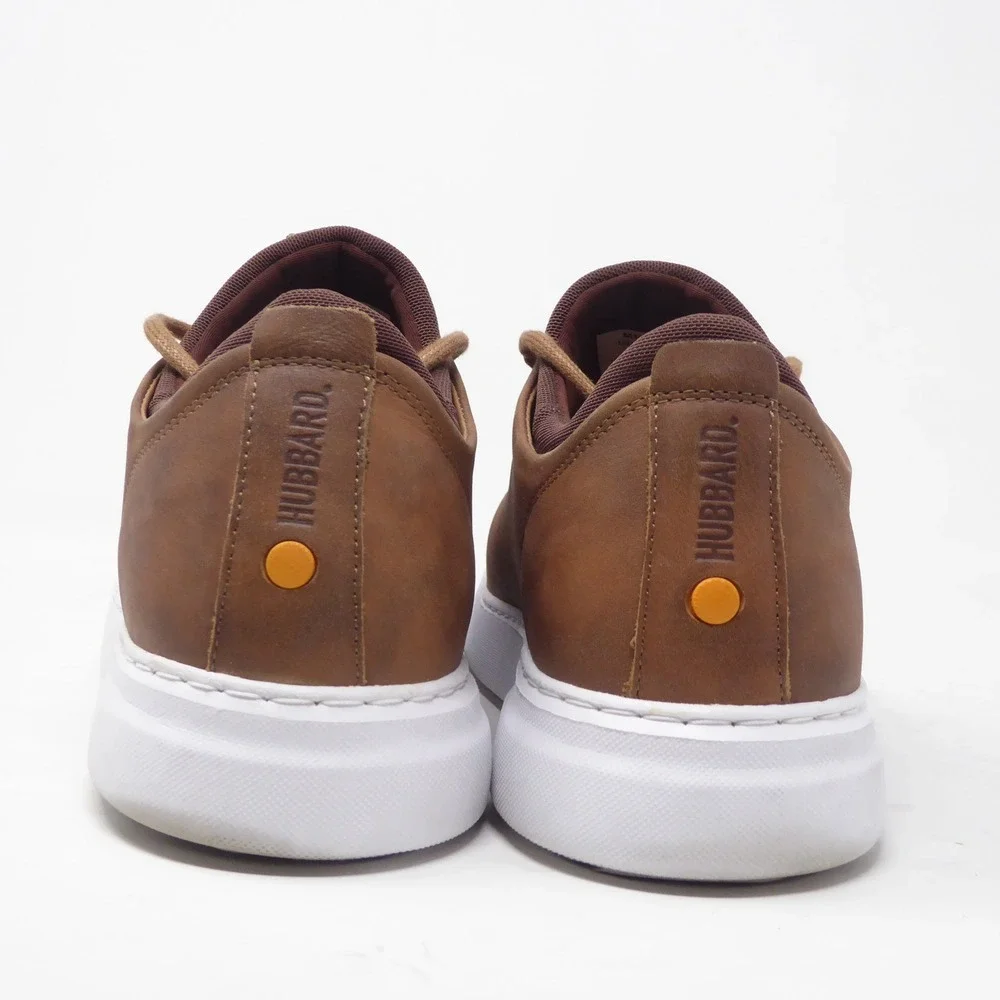 Samuel Hubbard Mens Flight Sneakers Brown Leather Lace Up Size 9 M1600-002